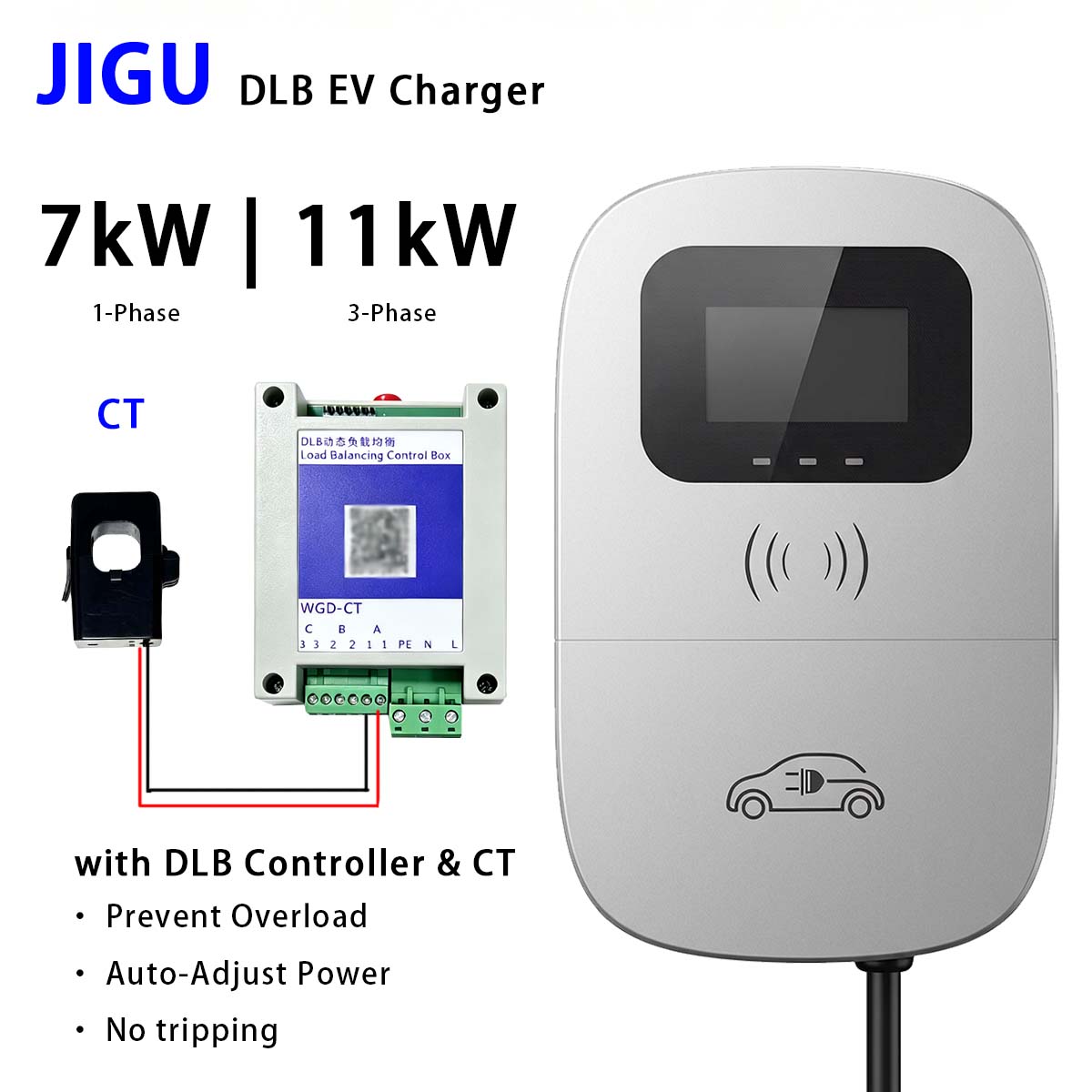 Wallbox Ev - Carregador de VE JIGU com Balanceamento