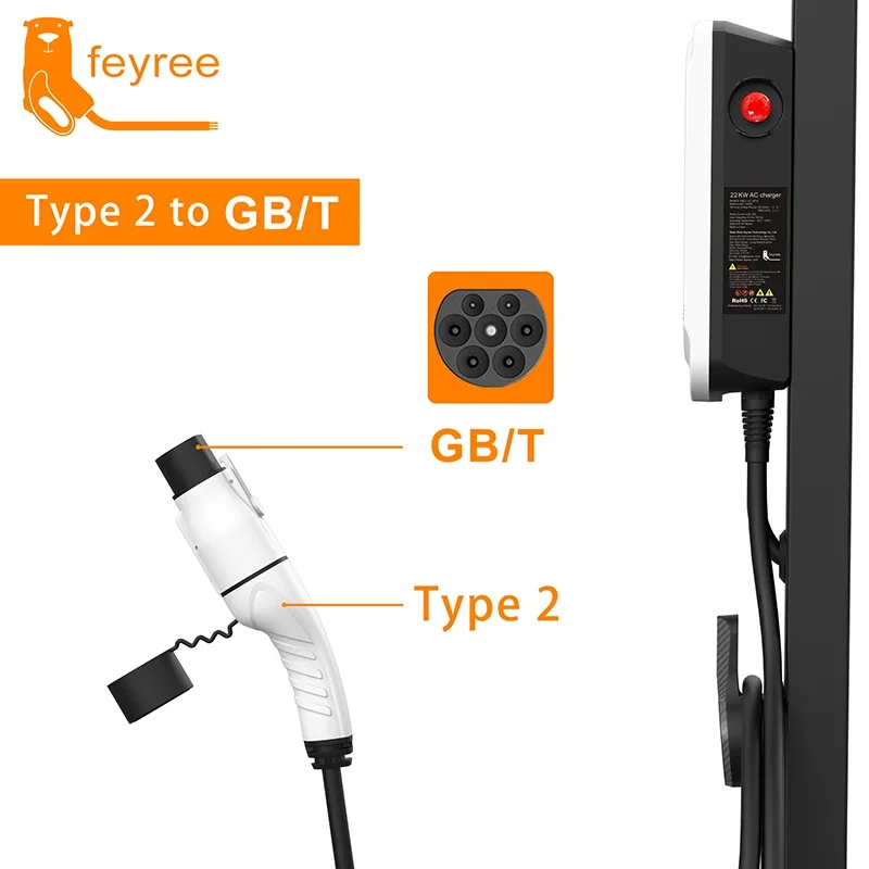 Ev Charger Adapter - Feyree-Adaptador de carregamento de veículo elétrico,